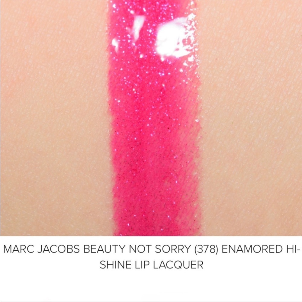 ๐ MARC JACOBS BEAUTY Enamored Hi-shine Lip Lacquer Lipgloss 378 Not Sorry - Picture 6 of 10